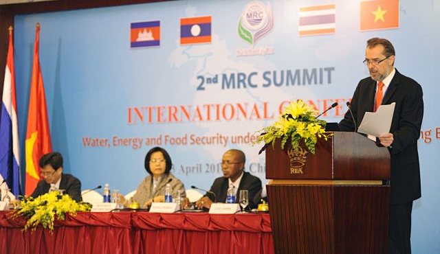 ICPDR Executive Secretary Mr. Ivan Zavadsky speaking at the 2nd MRC summit