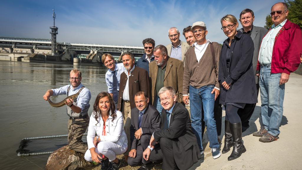 a group of people posing for a photo