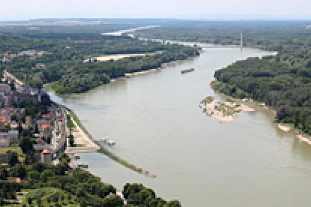 aerial view of a river 